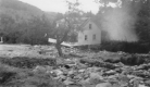 Whitingham Flood, house on the way to Whitingham