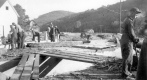 The former Bell Bridge after the Whitingham Flood