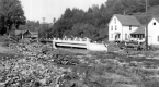 Flood damage near the Bell Bridge