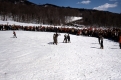 Costumed Skiers on Mount Mansfield 