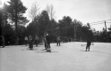 Skiers at the Top of  Wilmington Ski Tow