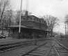 Crisscrossing tracks at North Bennington station
