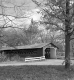 Wooden covered bridge