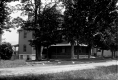 Two-story brick building