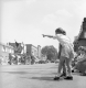 Girl Watches Battle Day Parade