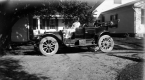 Bess Turner in her automobile
