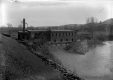 A factory by water