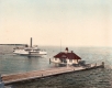 Ferry and boathouse