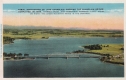 Aerial Postcard of Lake Champlain Bridge