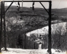 View of Top of T-Bar lift Looking Down the Hill