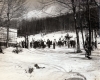 View of Spectators at the Dutch Hill Ski Resort