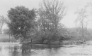 Brook with Bennington Monument 