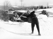 Helen (Max) Murray Posing with Slalom Pole