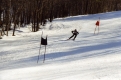 Skier on Slalom
