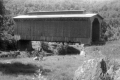 Covered wooden bridge