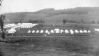 Tents in a clearing