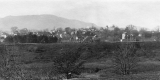 Village in the distance