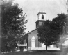 Church surrounded by trees