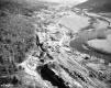 Aerial of interstate 89 construction between Bolton and Montpelier
