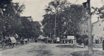 View of fairground entrance and Court Street