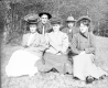 Group posed on a lawn