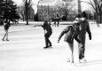 Ice rink outside Munroe Hall