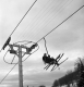 Skiers on Chairlift