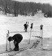 Skiers Gearing Up on Trail