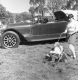 Woman with child in a stroller