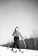 Woman Skiing Down a Mountain
