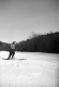 Woman Skiing Down a Mountain