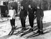 Four Girls Ready to Ski