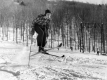 Boy Doing a Ski Jump 