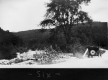 Car on a dusty dirt road