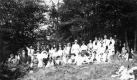 Group of Individuals in a Forest
