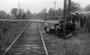 Accident along side the Railroad Tracks