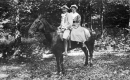 Couple on Horseback at Bennington Pageant
