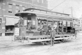 Conductor Mark E. Austin on a streetcar