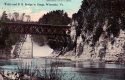 Falls and Railroad Bridge in the Gorge