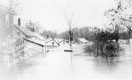 Back of River Street during 1927 flood