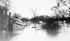 Back of Houses on River Street during 1927 flood