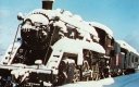 Snow Covered Locomotive
