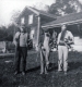 Wells Family at Their Homestead