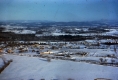 Winter view of Shelburne Museum