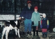 Family on a winters day