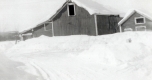 Winter Farm Building