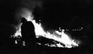 Fireman Lighting Dry Brush