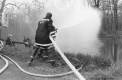 Firemen fighting a fire