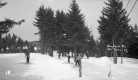 Skiers at Hogback Mountain