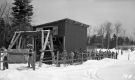 Waiting for the ski lift